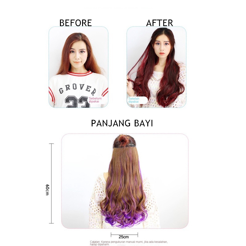 Jual Hair Clip Curly Hair Clip Rambut Sambung Hair Clip U-Shape, Hair ...