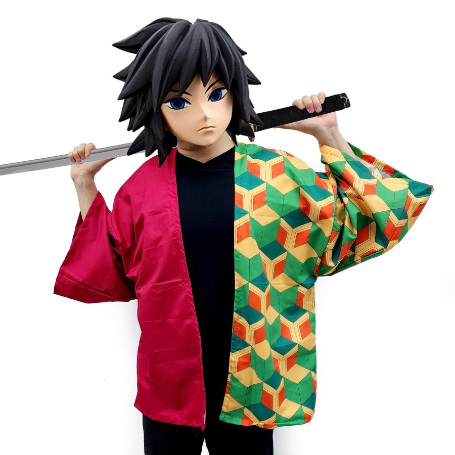 Jual Kimono Outer Cosplay Giyu Demon Giyuu Slayer Kimetsu Tomioka No ...