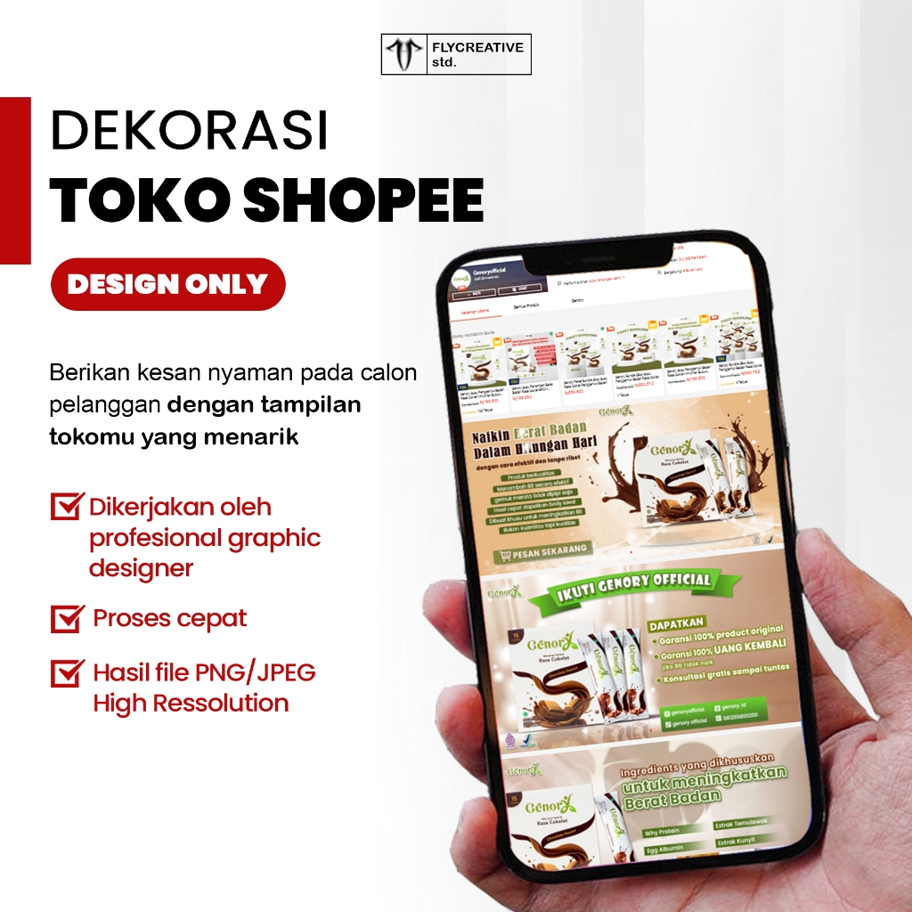 Jual Jasa Desain Dekorasi Toko Shopee , Desain Banner Toko | Shopee