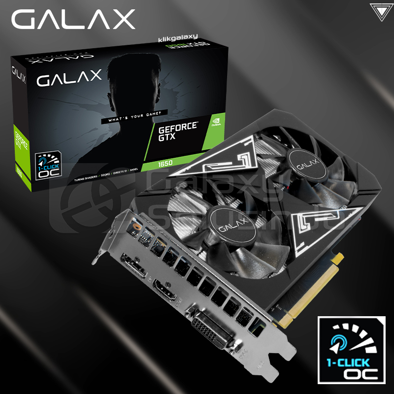 Jual GALAX GeForce GTX 1650 EX PLUS 4GB 1-Click OC GDDR6 - GTX1650 4GB ...