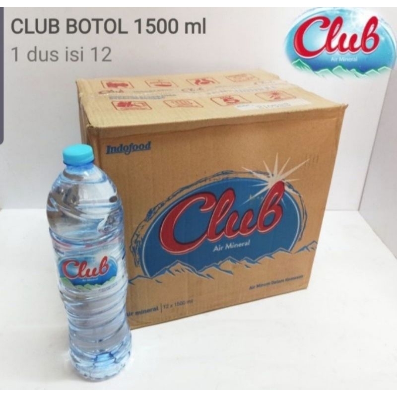 Jual Club Air Mineral Botol 1500 Ml 1 Karton Isi 12 Pcs Shopee Indonesia 4540