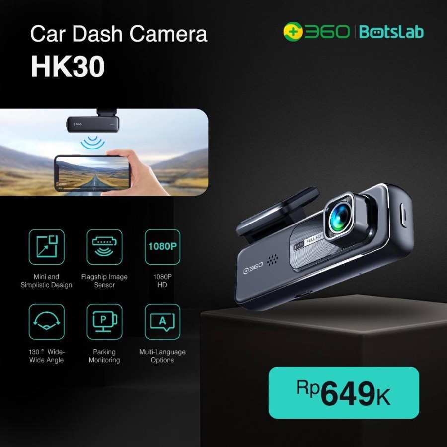 360 Dash Cam HK30