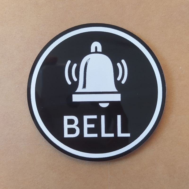 Jual Signboard bell akrilik /papan penunjuk bell | Shopee Indonesia