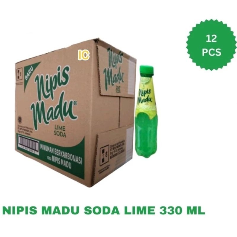 Jual Nipis Madu Lime Soda 330 Ml 1 Dus Isi 12 Botol Minuman