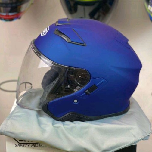 Jual HELM HALF FACE SHOEI J CRUISE II NAVY DOFF HALF FACE DOT ECE HELM MOTOR Shopee Indonesia