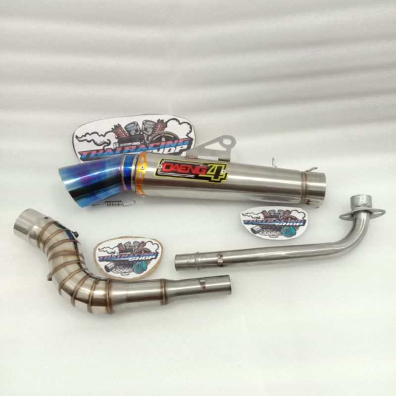 Jual Daeng Sai4 conical exhaust open pipe xrm 125 wave fury rs125