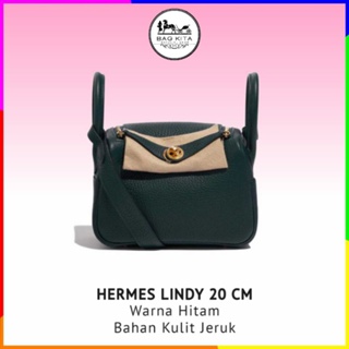 Tas Lindy Hitam Uk26 Premium - Tas Selempang Wanita 20297Hermes Lindy Import