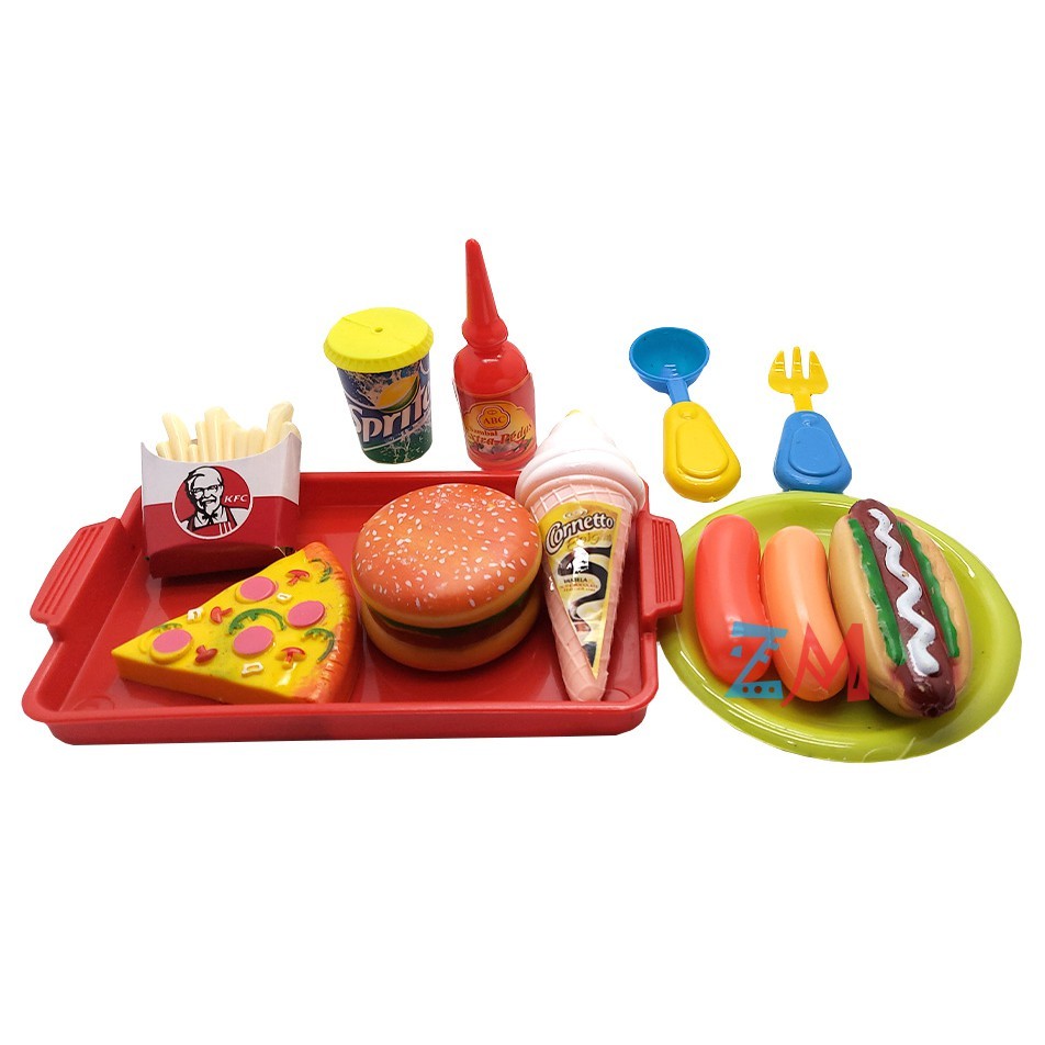Jual MAINAN MAKANAN ANAK MASAK MASAKN FOOD FLOGER BURGER KS67 | Shopee ...