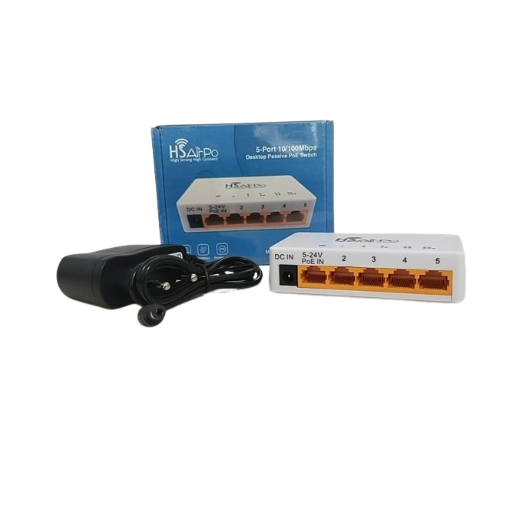 Jual HSAIRPO SW105P 5port 10 100Mbps ETHERNET SWITCH HS AIRPO | Shopee ...