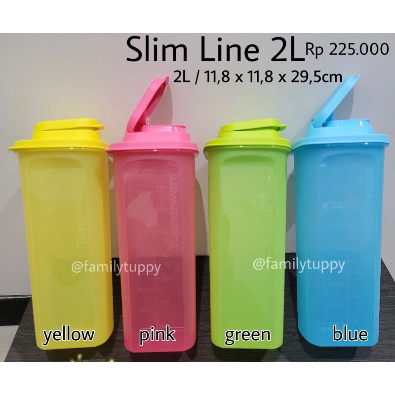 Jual TUPPERWARE SECOND PRELOVED, SLIME LIME 2 L | Shopee Indonesia