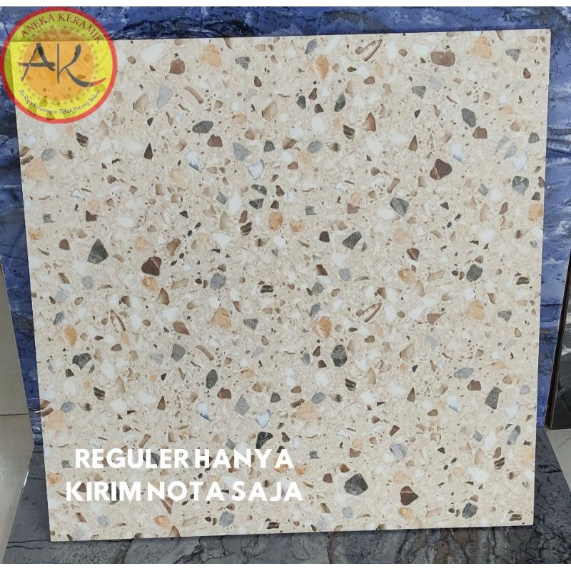 Jual Keramik Lantai Kasar Teras Garasi Kamar Mandi Motif Terazzo 50x50
