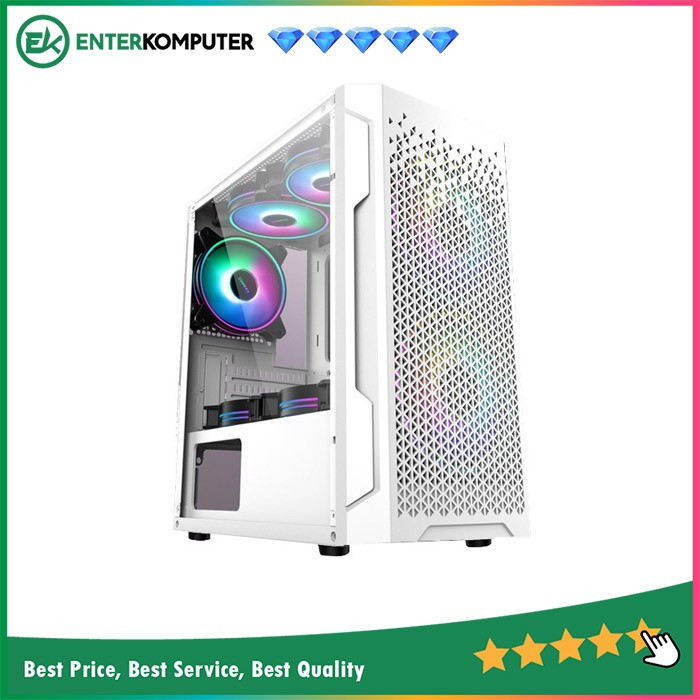 Jual VenomRX URRA WHITE - Micro ATX Temper Glass - Casing PC | Shopee ...
