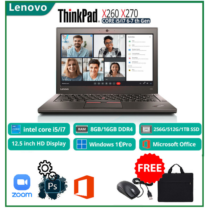 Jual Lenovo Thinkpad X270 i7 GEN 7 RAM 16GB/512 SSD WINDOWS 10