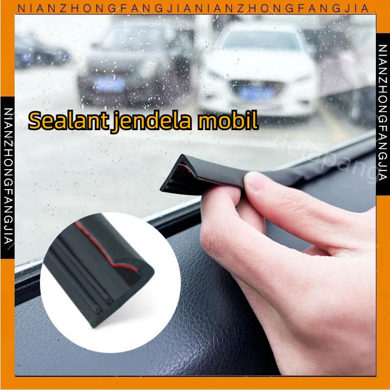 Jual 4 Meter Strip Segel Karet Mobil Strip Penyegel Kaca Depan Mobil