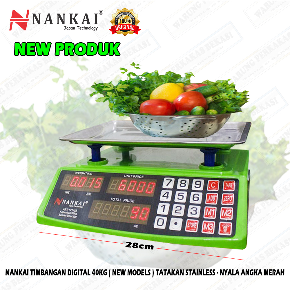 Jual Model Baru Timbangan Digital 40 Kg Nankai Timbangan Duduk 40kg