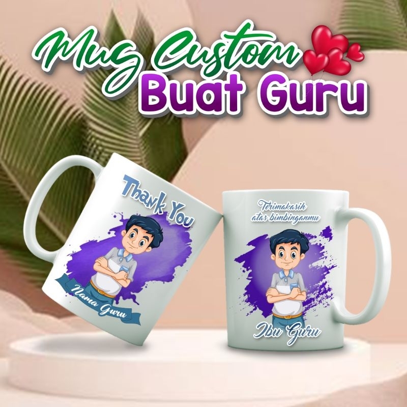 Jual MUG CUSTOM / KADO HARI GURU / HADIAH HARI GURU / KADO WISUDA ...