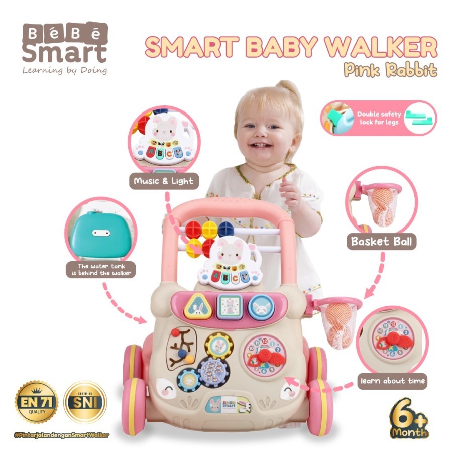 Jual Bebe Smart Baby Walker Baby Walker Push Walker Alat Bantu Jalan Bayi Kado Baby New