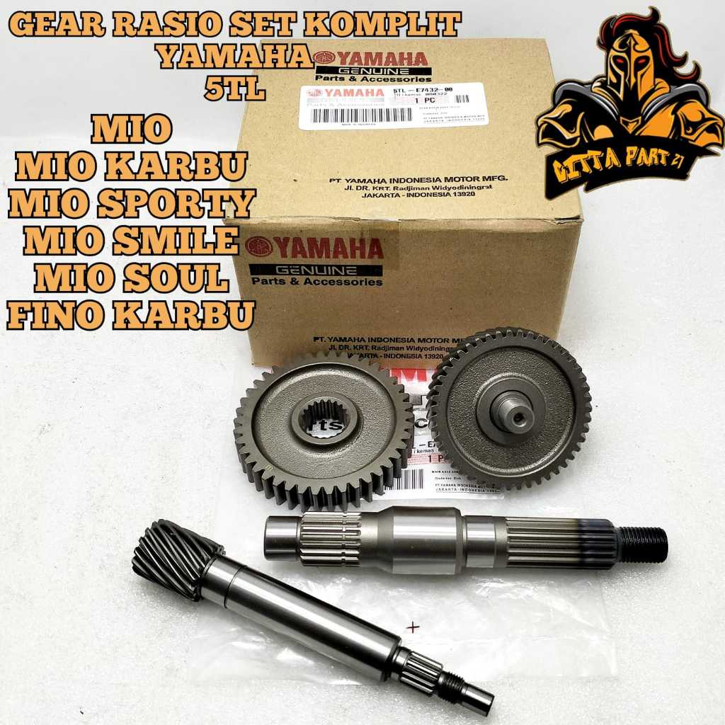 Jual GIGI GEAR RASIO SET 4 MACAM ASLI YAMAHA YGP 5TL MIO LAMA KARBU ...