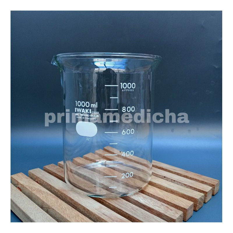 Jual Gelas Kimia 1000 Ml Beaker Glass 1 L Shopee Indonesia 4382