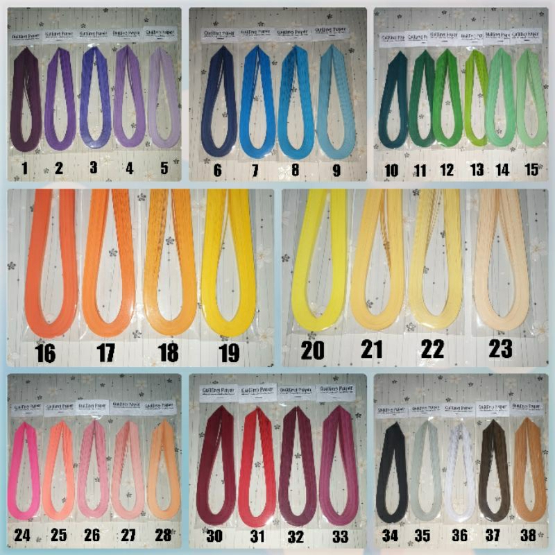 Jual Paper Quilling Single Color warna langka 5mm Shopee Indonesia