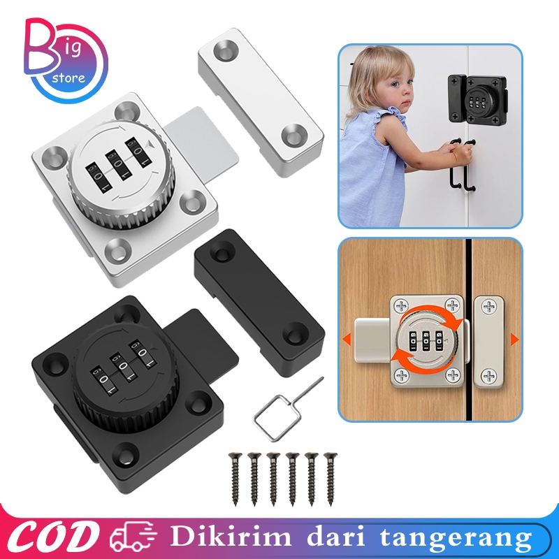 Jual Kunci Kombinasi Digit Pintu Lemari Pintu Rumah Laci Kunci Slot