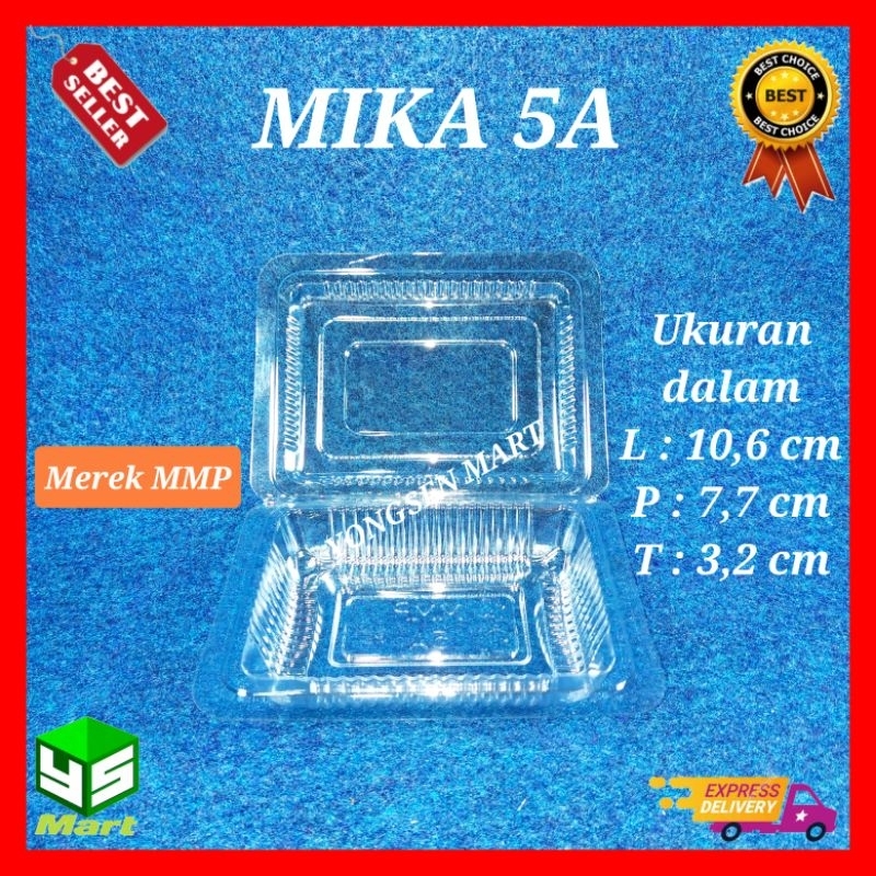 Jual Kotak Mika Plastik Kemasan Makanan Kue A Isi Pcs Merk Mmp Shopee Indonesia