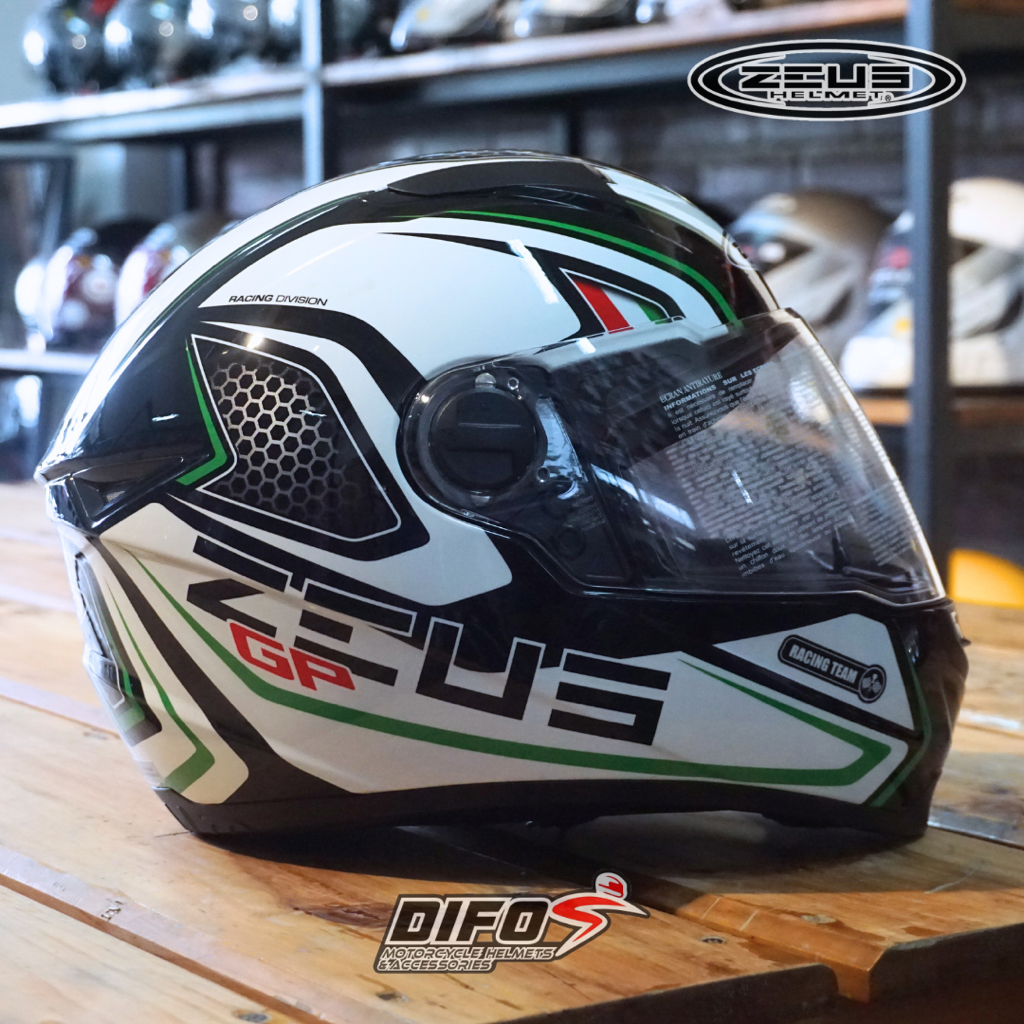 Zs 811 Zeus Racing Helmet Zeus ZS-811 AL29 Black Red – Touwani