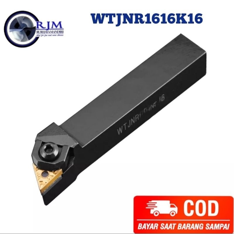Jual holder bubut luar 16mm rata kanan WTJNR1616K16 bukan MTJNR cocok ...