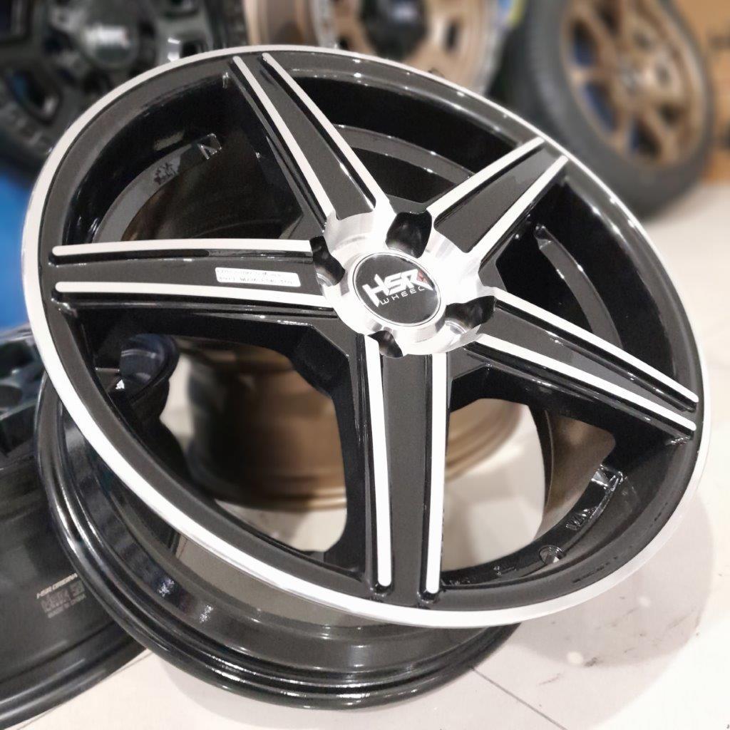 Jual Velg mobil palang 5 ring 16 baut 4 twotone jazz, mazda2, lancer