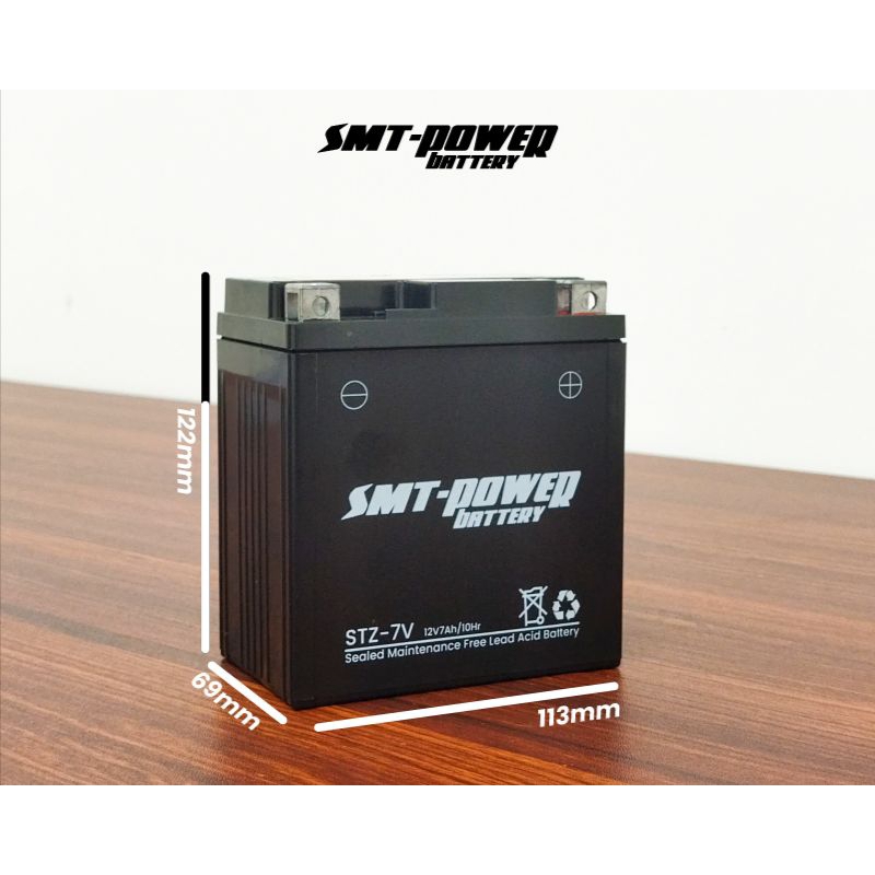 Jual AKI ACCU KERING YAMAHA R25 MERK SMT POWER STZ7V | Shopee Indonesia