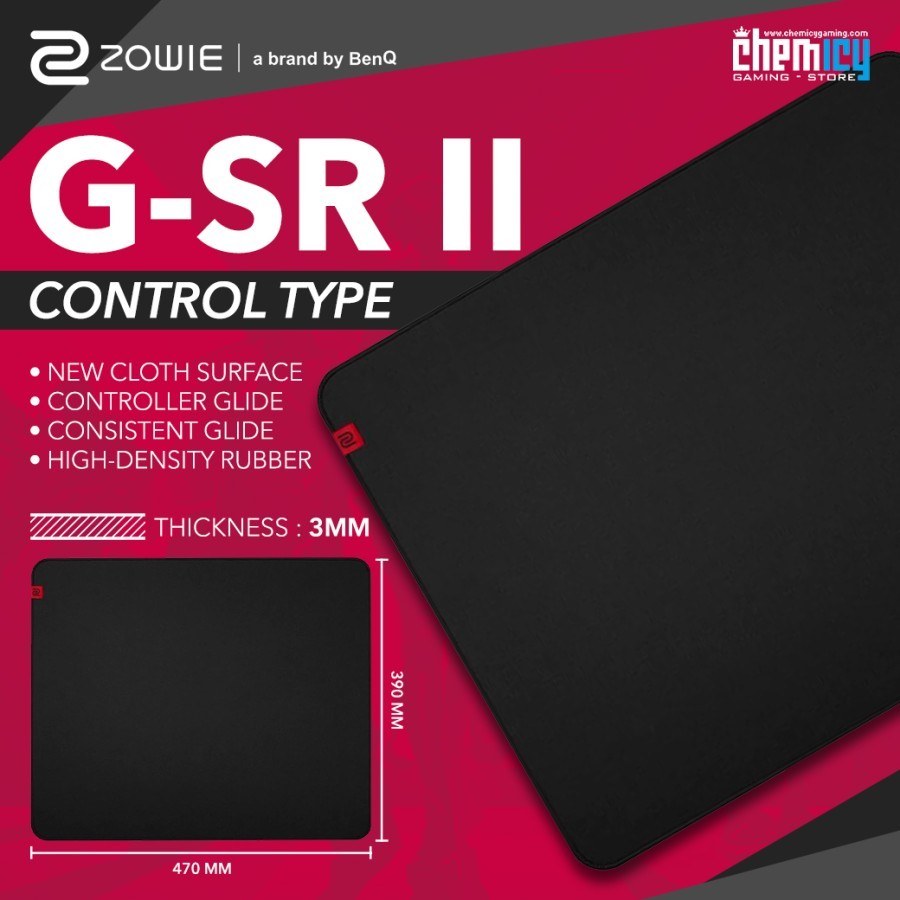 Jual Zowie Benq GSR 2 / GSR 2 Control Esports Gaming Mousepad Shopee