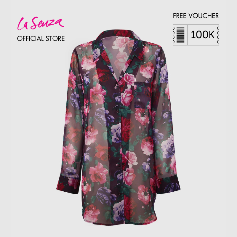 Jual La Senza Sheer Sleepshirt Wanita Warna After Hours Floral 60262355