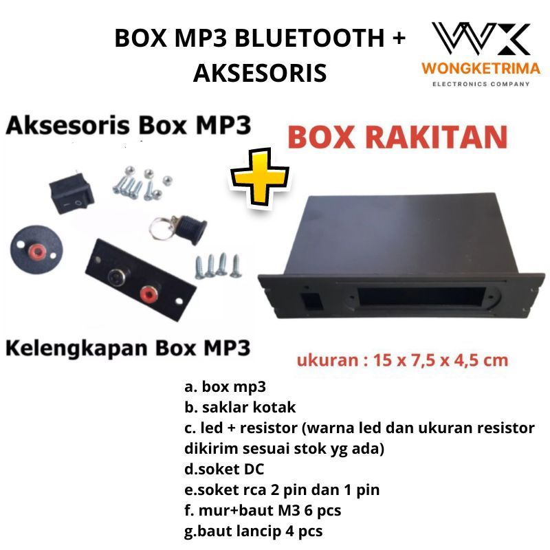 Jual Box Modul Mp3 Bluetooth Plus Aksesoris box mp3 + acc | Shopee ...