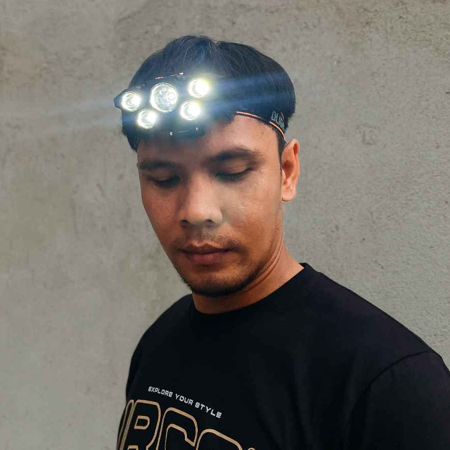 Jual Headlamp outdoor irco super terang waterproof bisa di charge dan