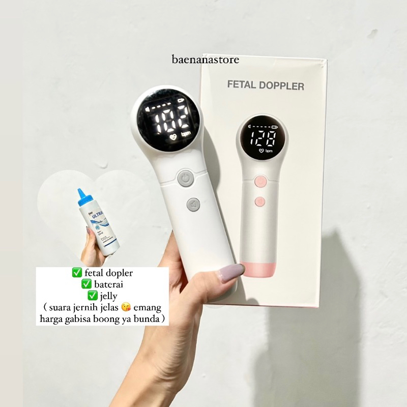 Balson Portable Mini Fetal Doppler Baby Heart Monitor Ultra Sound Device For Preganancy With Inbuild Speaker, Large Display Size With 250ml Ultra