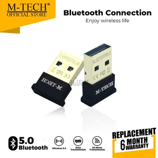 MTECH USB Bluetooth Dongle Versi 5 Support PC Laptop Komputer