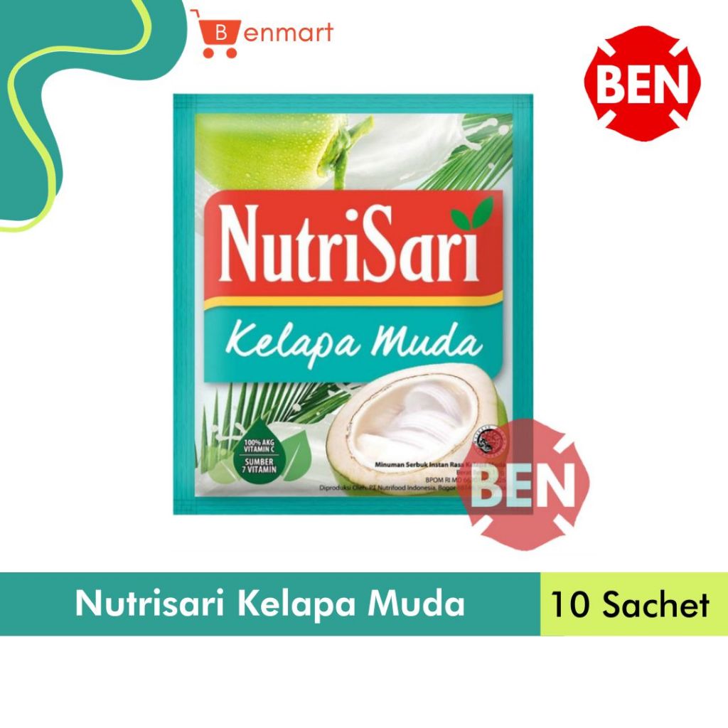 Jual Nutrisari Kelapa Muda Renceng Nutri Sari Sachet Sashet