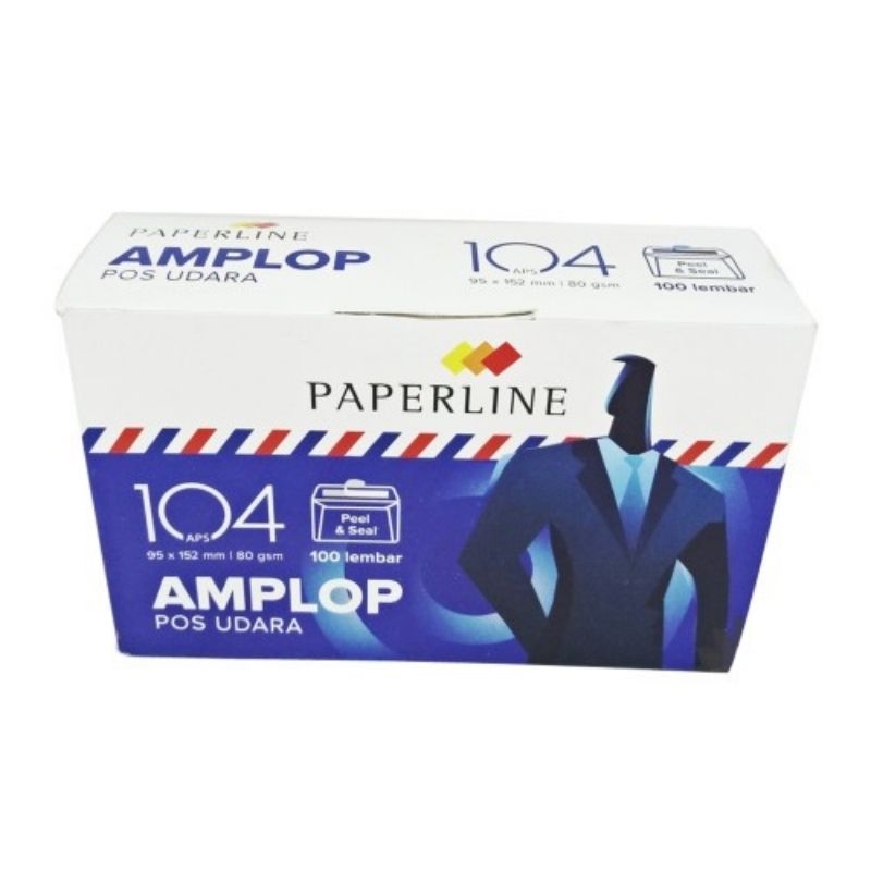 Jual Amplop Paperline 104 Polos dan Airmail isi 100L | Shopee Indonesia