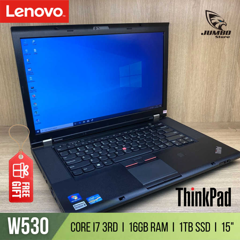 Jual Laptop Lenovo Thinkpad W530 Core i7 3rd Gen 8GB RAM 256GB SSD ...