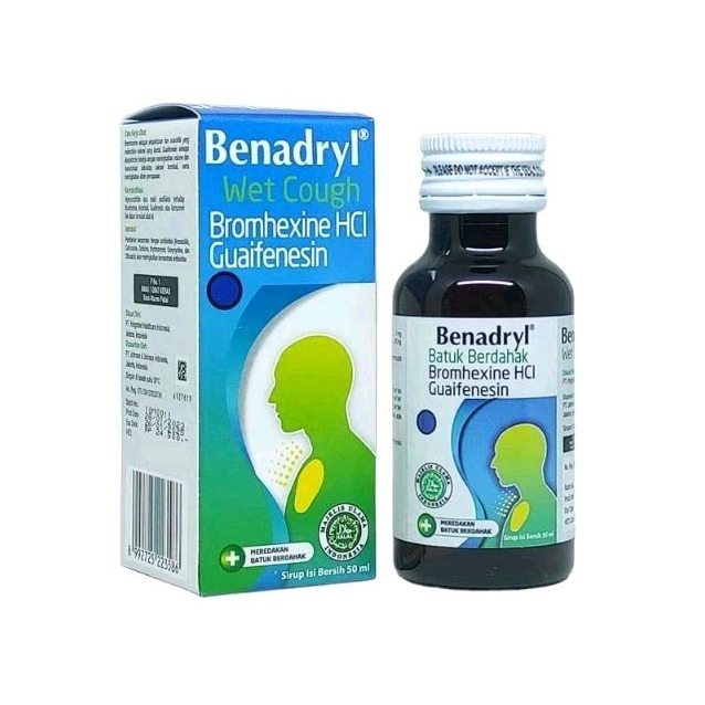 Jual Benadryl Wet Cough sirup 60 ml Shopee Indonesia