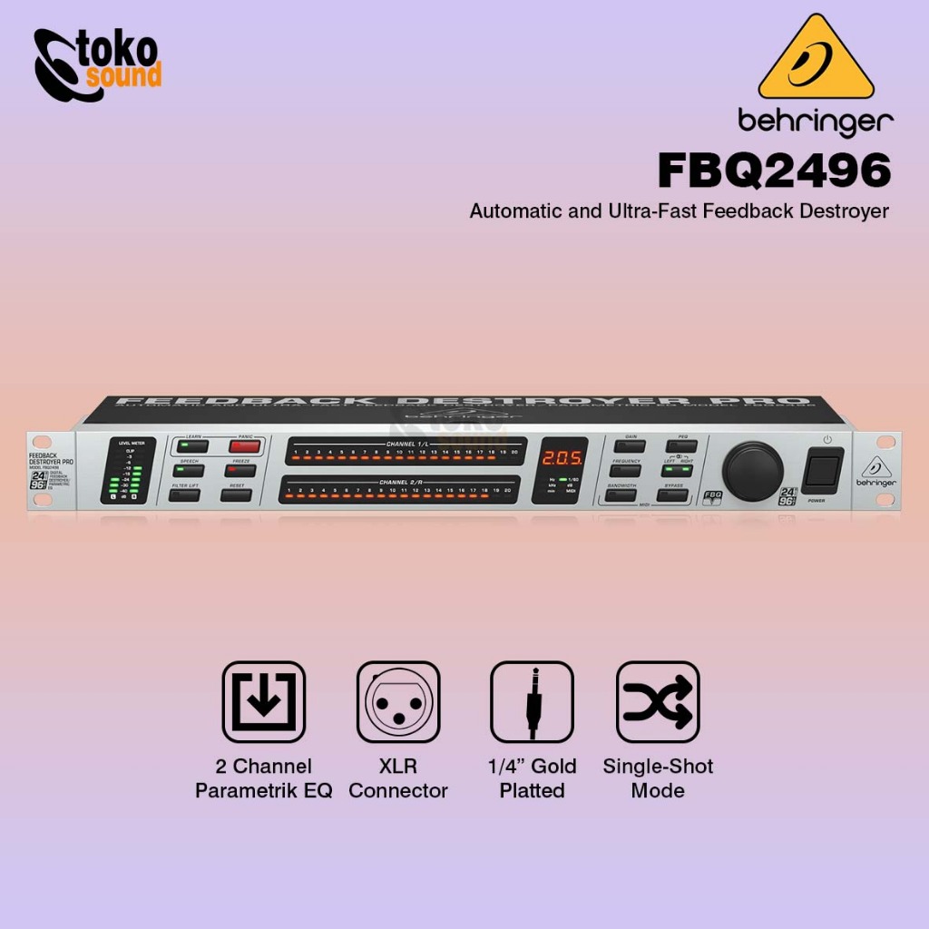 Jual Behringer FBQ2496 Feedback Destroyer Pro Feedback Suppressor