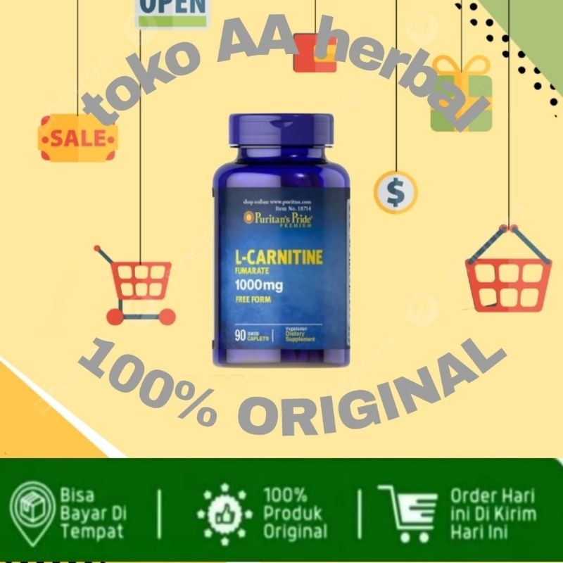 Jual L- Carnitine 1000 mg untuk Menambah Masa Otot Pelangsing Pembakar |  Shopee Indonesia