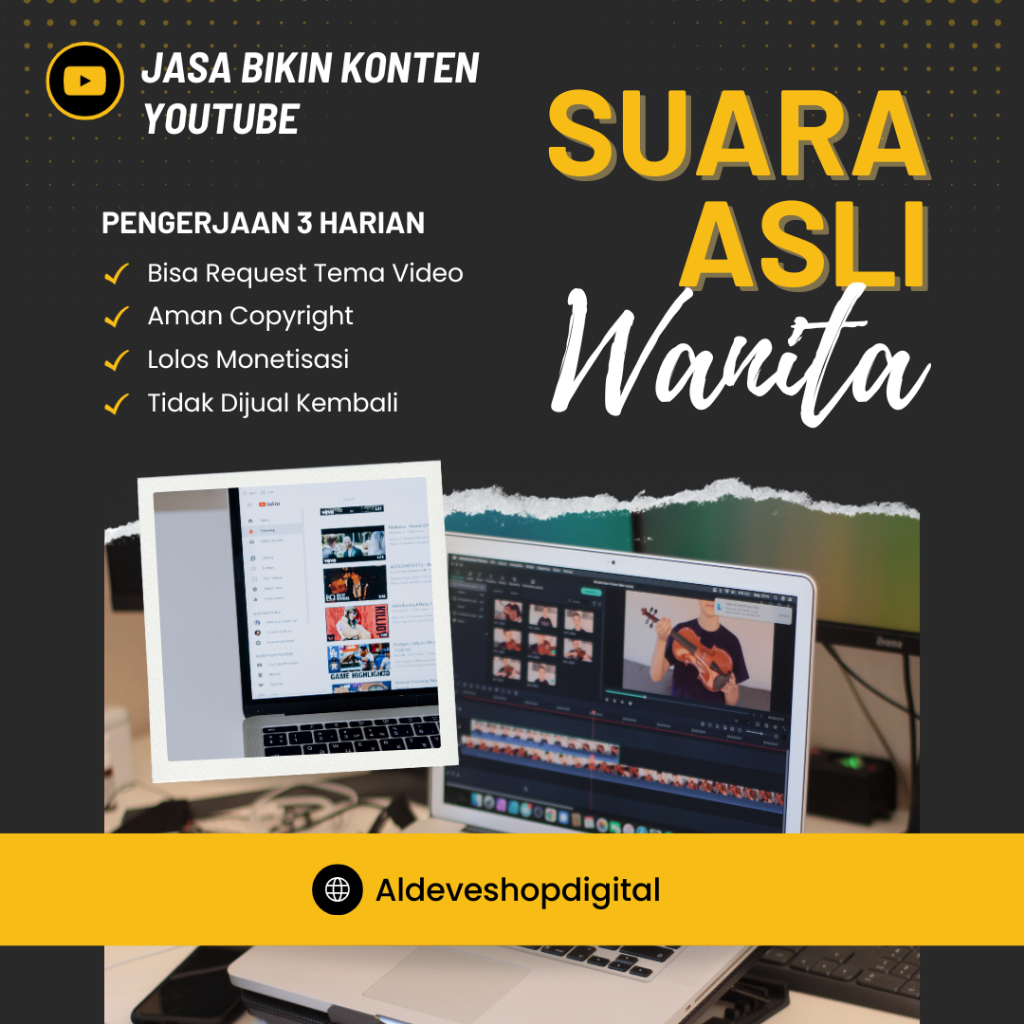 Jasa buat konten youtube bebas copyright (bisa request tema) Durasi 5 menit