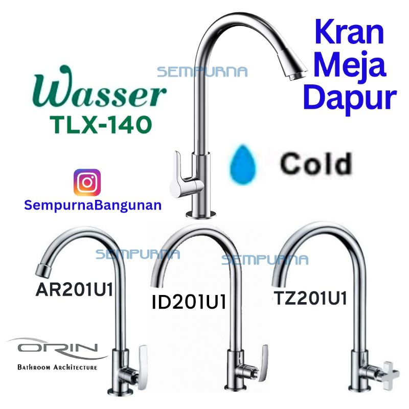 Jual Kran keran meja dapur bebek angsa cuci piring air dingin Wasser ...