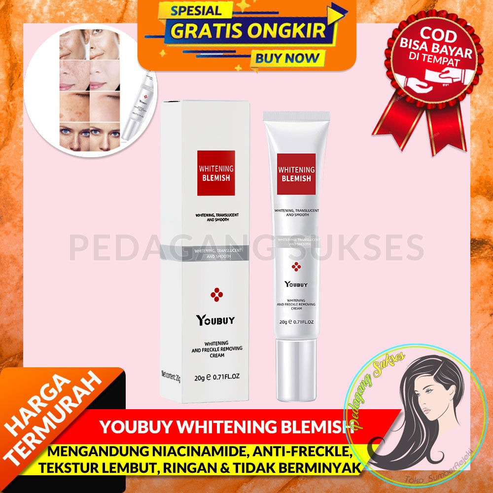 Jual TERAMPUH YOUBUY WHITENING BLEMISH FRECKLE Remove Dark Spot Cream Penghilang Flek Hitam