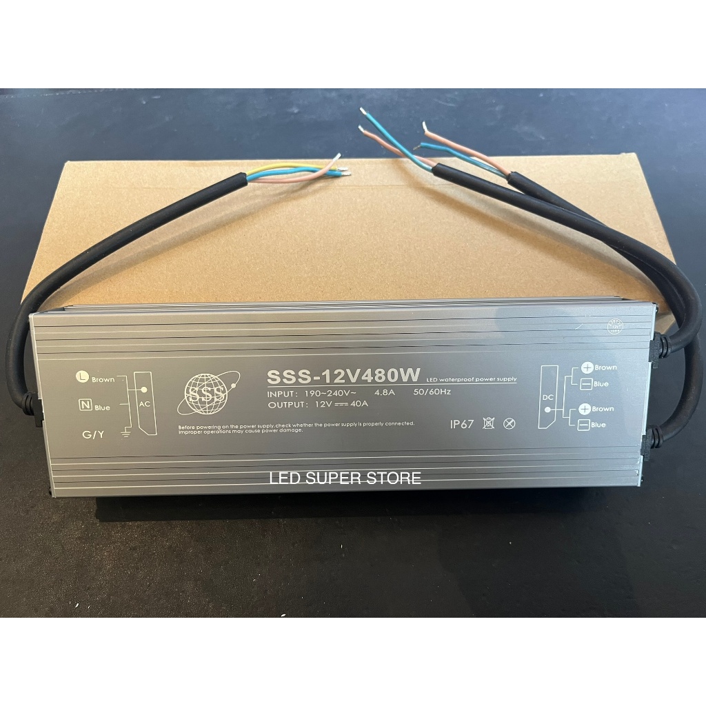 Jual Power Supply Switching Waterproof IP67 480 Watt 12 Volt 40 Ampere ...
