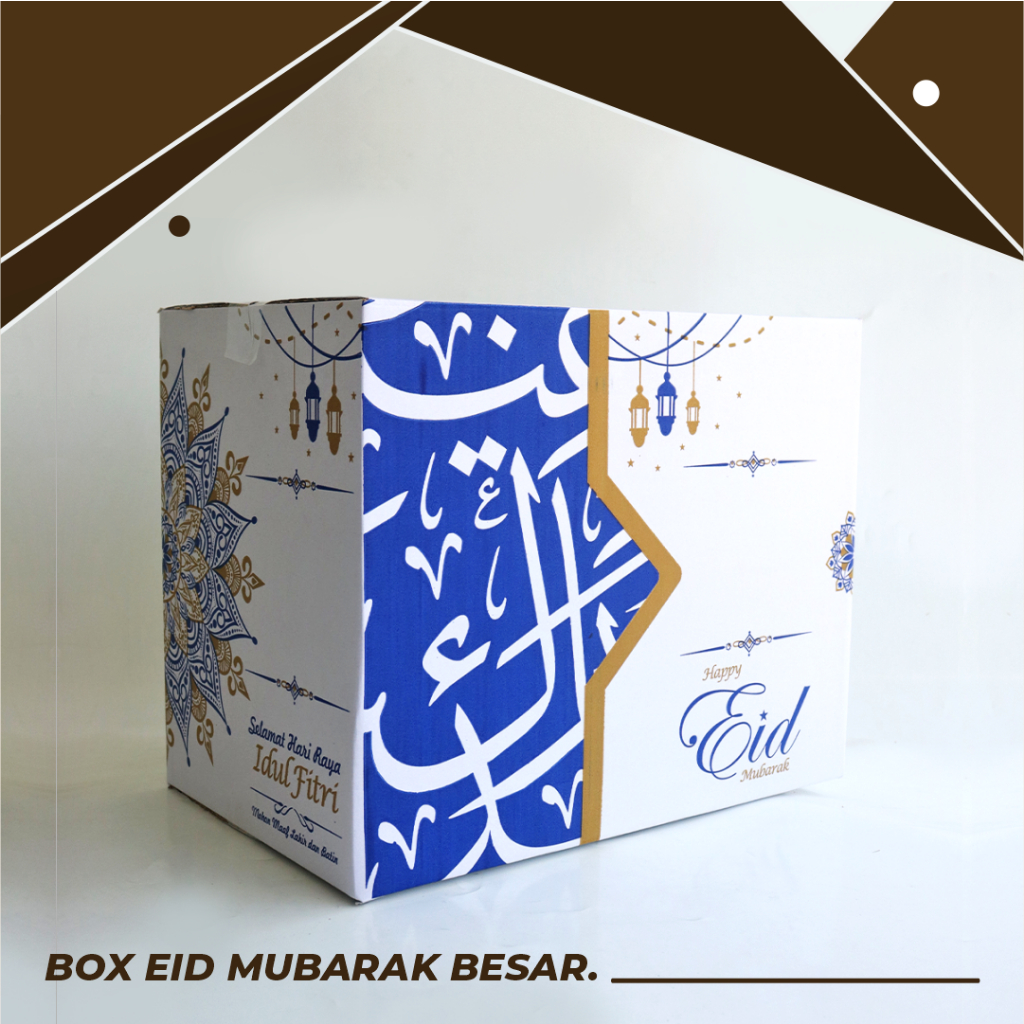 Jual BOX PARCEL EID A1 ARABIC BESAR BIRU UK. 42 x 28 x 35 cm - Karton ...