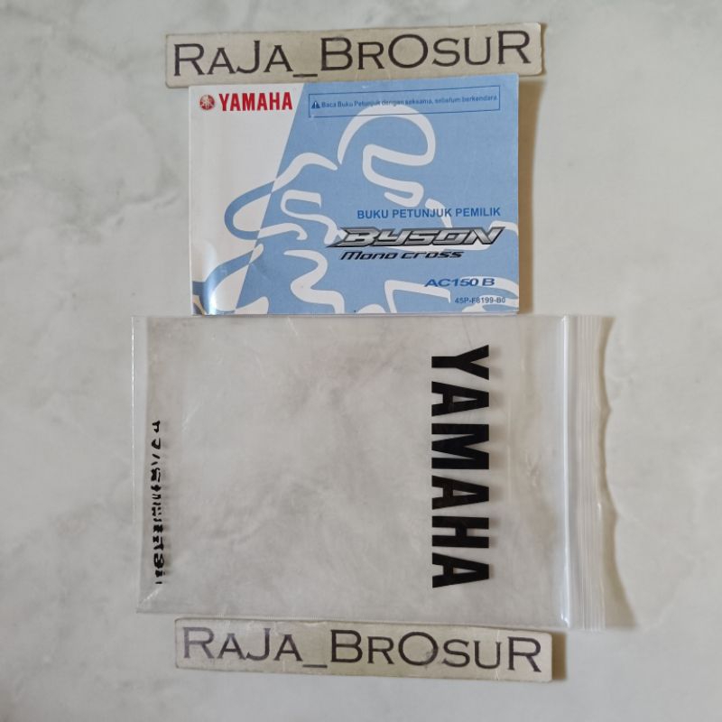 Jual Buku petunjuk pemilik/Manual book Yamaha Byson Karburator Karbu