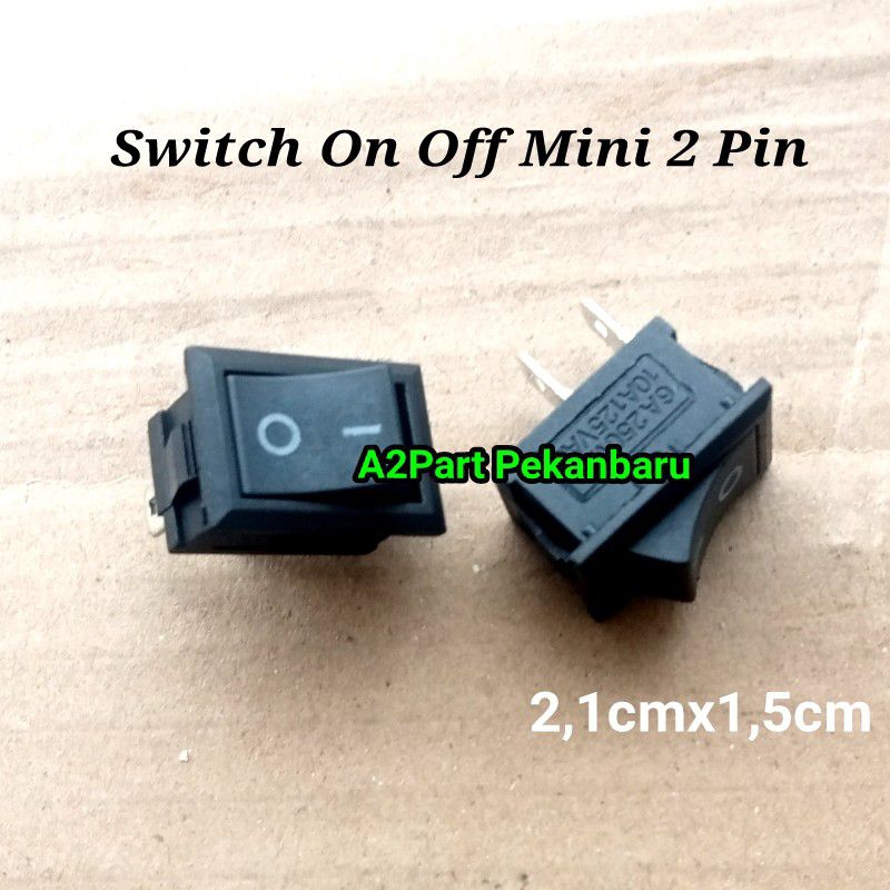 Jual Switch On Off Mini 2 Pin Saklar On Off Dispenser Miyako | Shopee ...