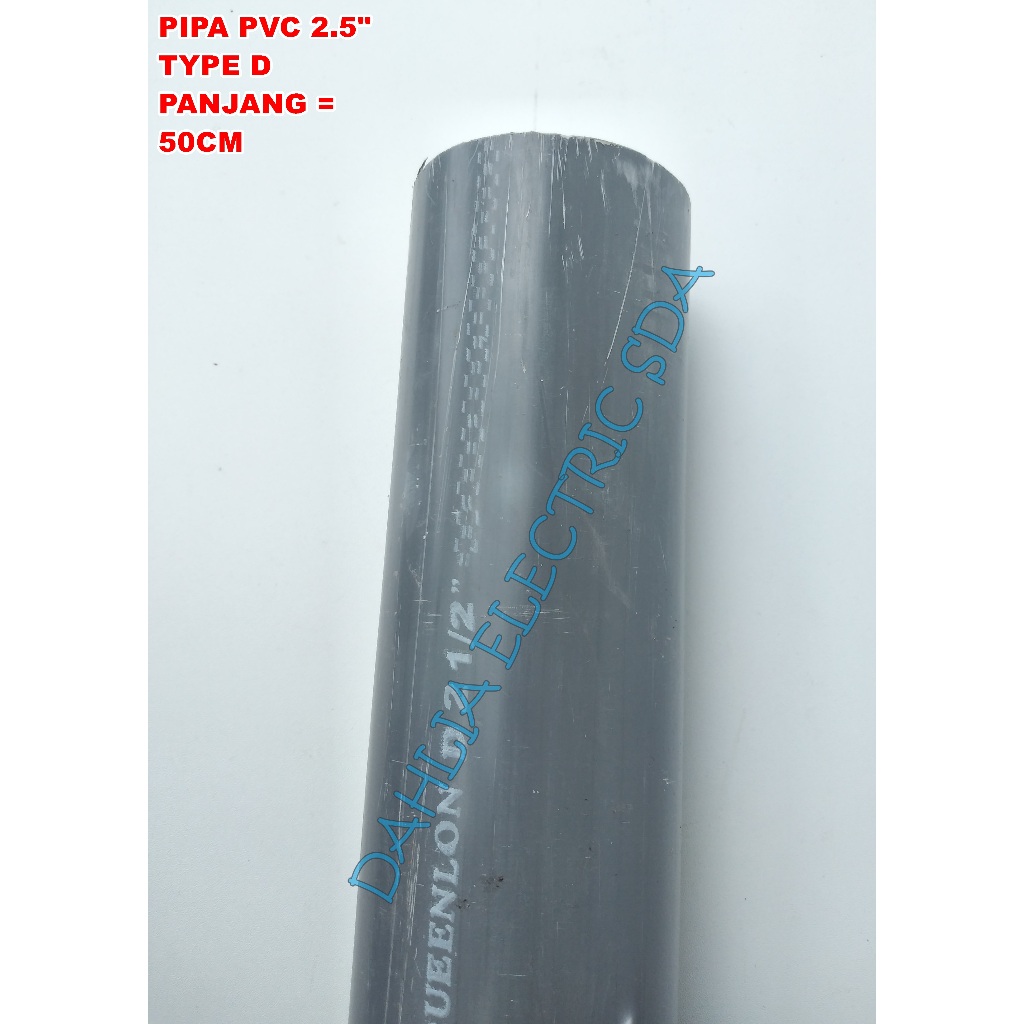 Jual PIPA PVC 2.5 INCH TYPE DQUEENLON (PANJANG 50cm) | Shopee Indonesia